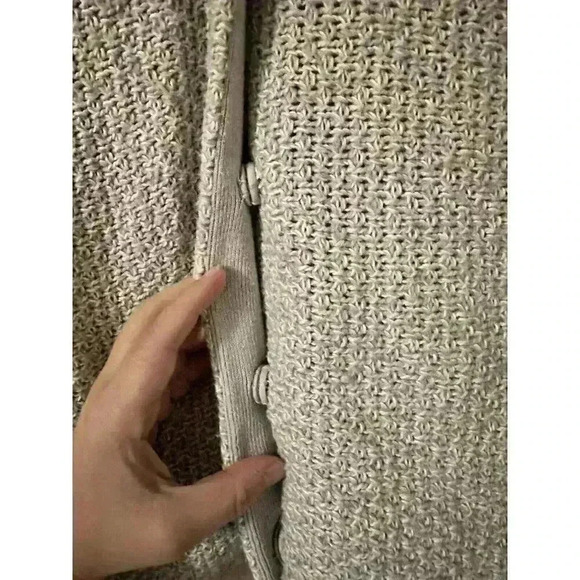 J.Jill Women's Snap Button Cardigan Sweater Sz XS Wool Cotton Knit 3/4 Sleeve - Picture 3 of 5